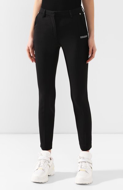 Брюки из смеси шерсти и вискозы OFF-WHITE черного цвета по цене 56650 руб., арт. 0WCA060R205150681000, фото 3 Брюки из смеси шерсти и вискозы OFF-WHITE, арт. 0WCA060R205150681000, фото 3