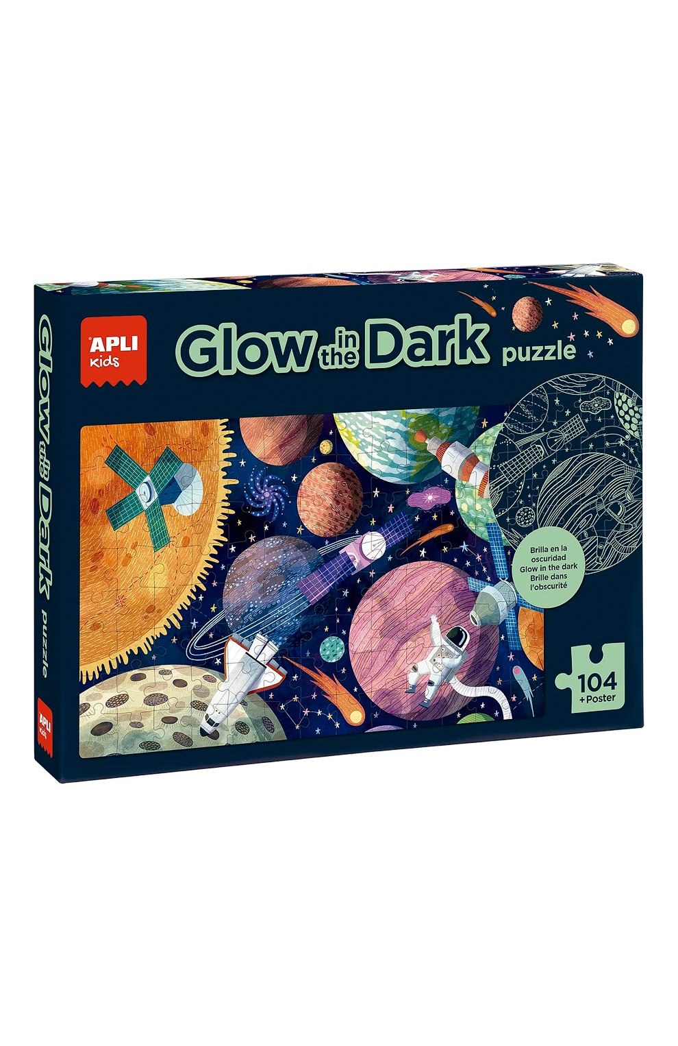 Люминесцентный пазл космос APLI KIDS, арт. 18812, фото 3