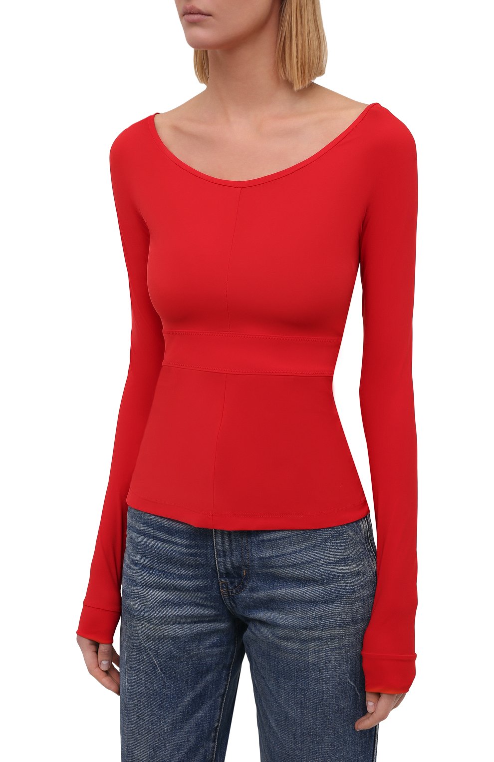 Топ VICTORIA BECKHAM красного цвета по цене 46250 руб., арт. 1521WTP003126B, фото 3 Топ VICTORIA BECKHAM, арт. 1521WTP003126B, фото 3