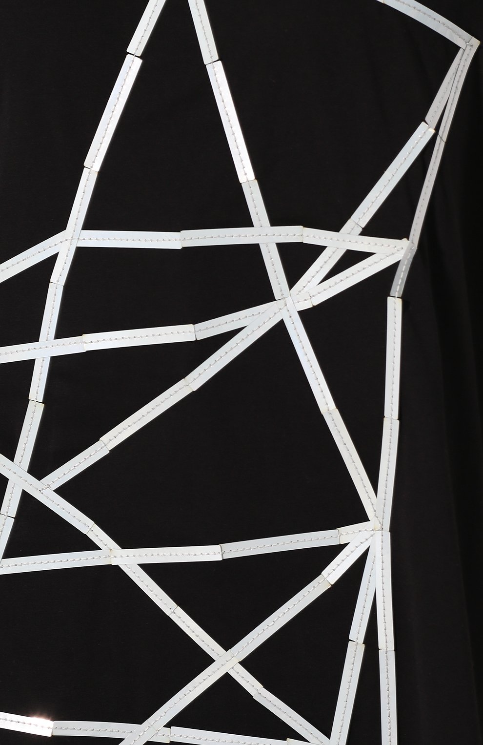 Хлопковая футболка RICK OWENS черно-белого цвета по цене 43150 руб., арт. R019S6162/RNEM8, фото 5 Хлопковая футболка RICK OWENS, арт. R019S6162/RNEM8, фото 5