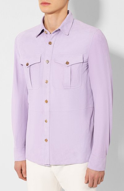 Замшевая рубашка RALPH LAUREN, арт. 790654923, фото 3