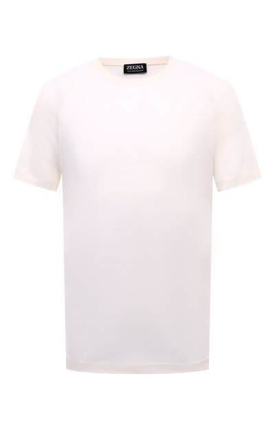 Мужская шерстяная футболка ZEGNA, арт. E7328A5/BCT706