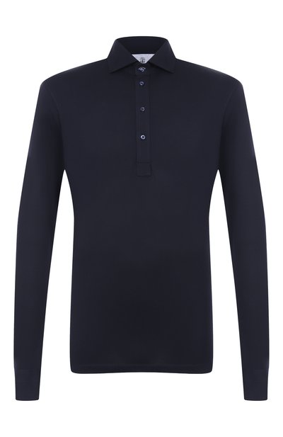 Мужское поло из шелка и хлопка BRUNELLO CUCINELLI, арт. MH8363914