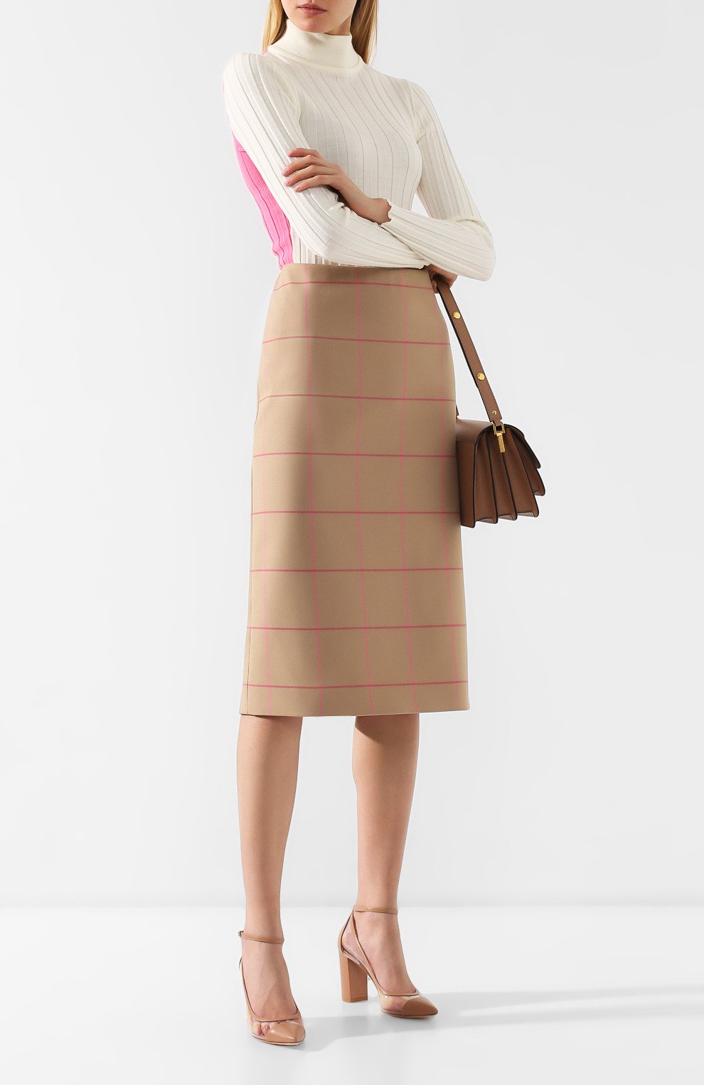 Юбка-миди в клетку MARNI, арт. G0MAP26U00/TN821, фото 2