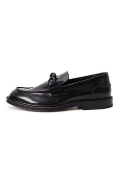 Мужские кожаные лоферы astaire BOTTEGA VENETA черного цвета, арт. 816611/V2CM0 | Фото 4 (Нос: Не проставлено; Материал сплава: Проставлено; Материал внутренний: Натуральная кожа; Материал внешний: Натуральная кожа; Стили: Кэжуэл)