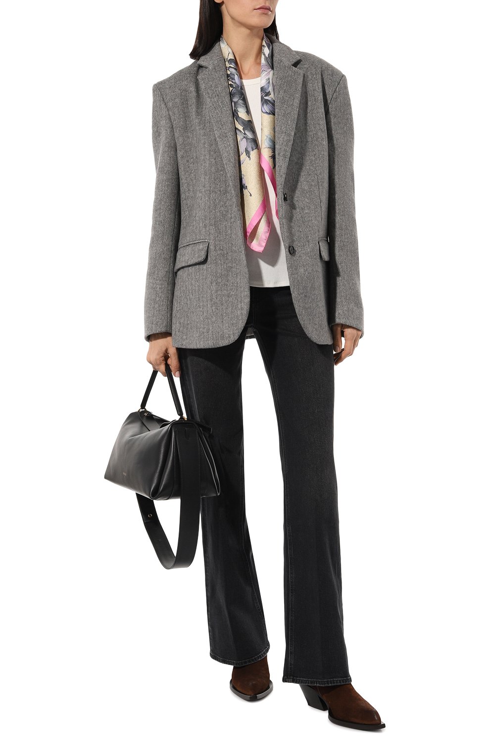 Шелковый платок DRIES VAN NOTEN бежевого цвета по цене 51250 руб., арт. 232-011301-7168, фото 2 Шелковый платок DRIES VAN NOTEN, арт. 232-011301-7168, фото 2