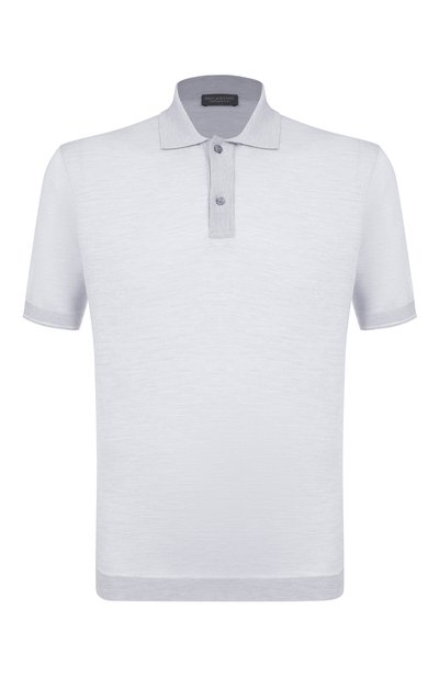 Мужское поло из хлопка и шелка PAUL&SHARK, арт. 25411627