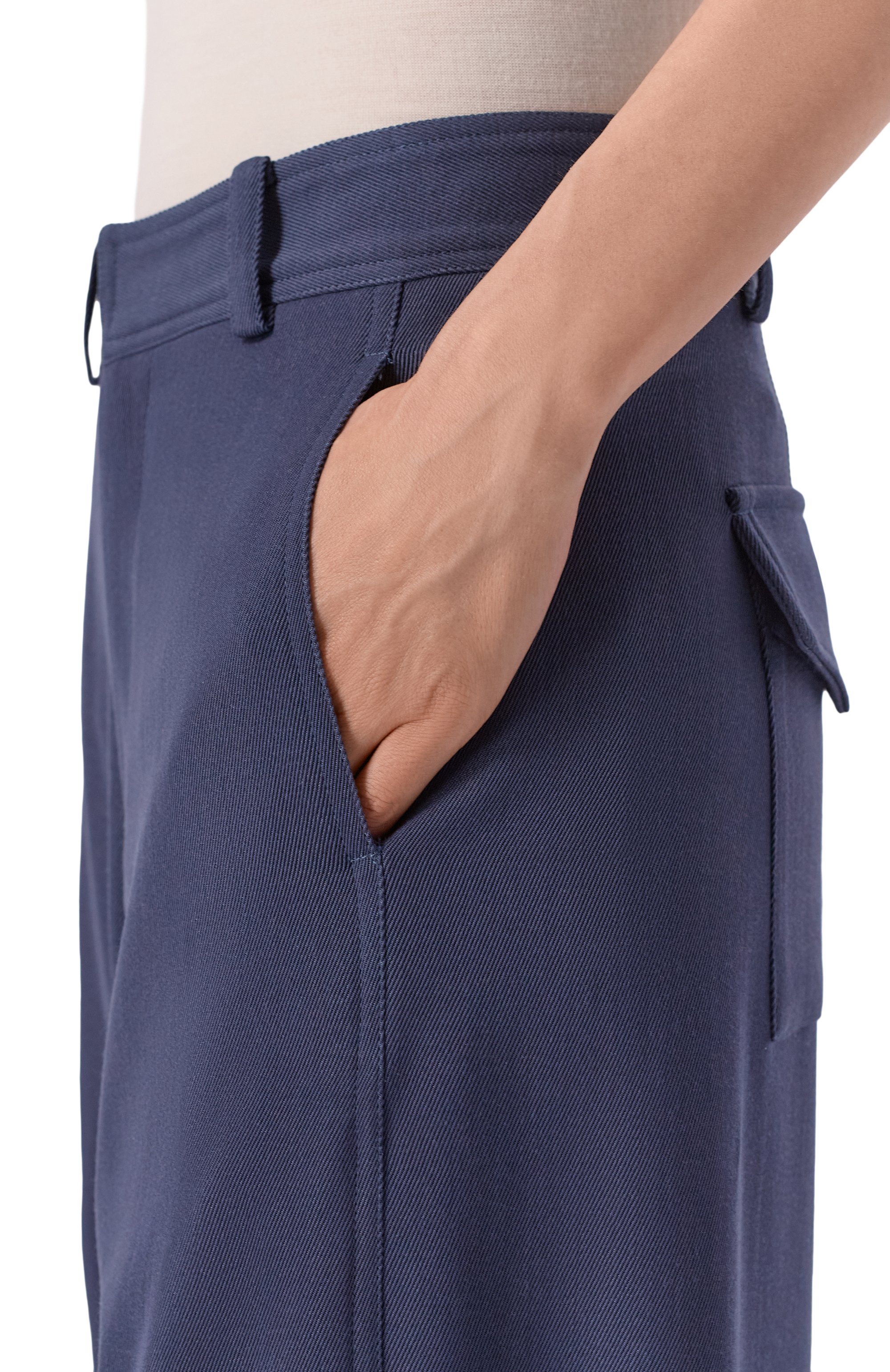 Брюки из шерсти и шелка KITON, арт. D61104K0910G, фото 5