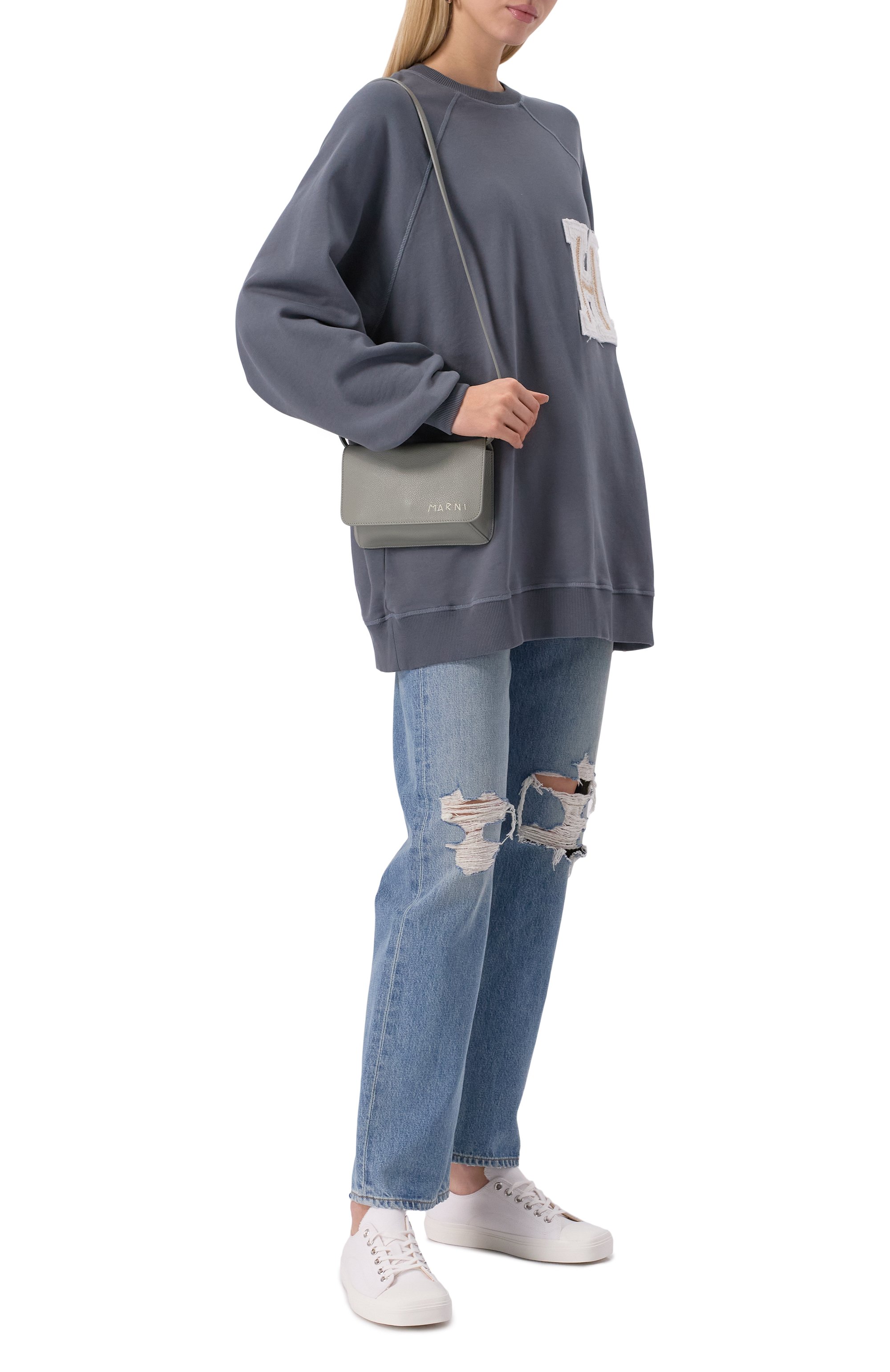 Сумка MARNI серого цвета по цене 87550 руб., арт. PHMI0023U0/P6533, фото 7 Сумка MARNI, арт. PHMI0023U0/P6533, фото 7