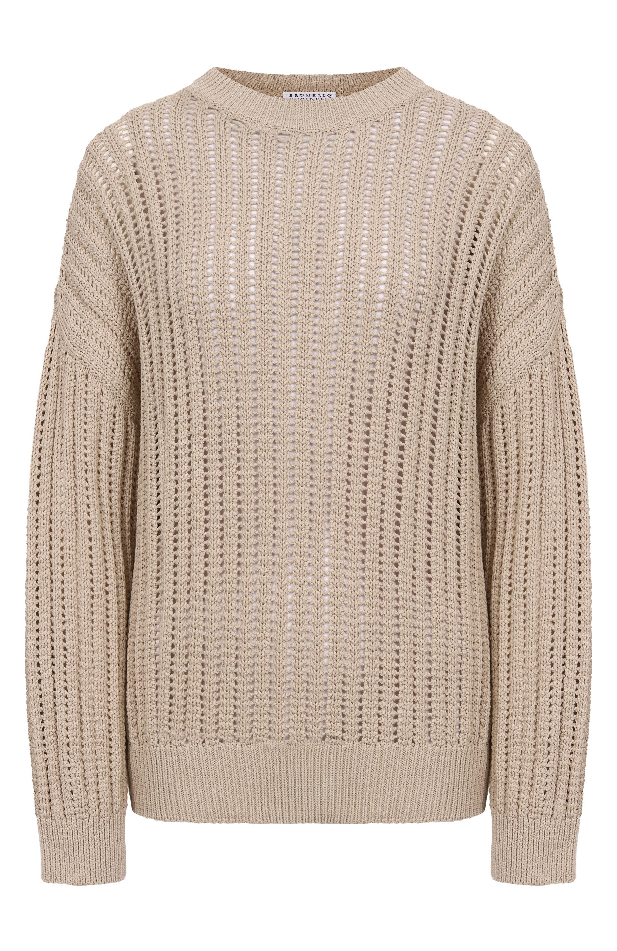 Хлопковый свитер BRUNELLO CUCINELLI, арт. MSB581800, фото 1