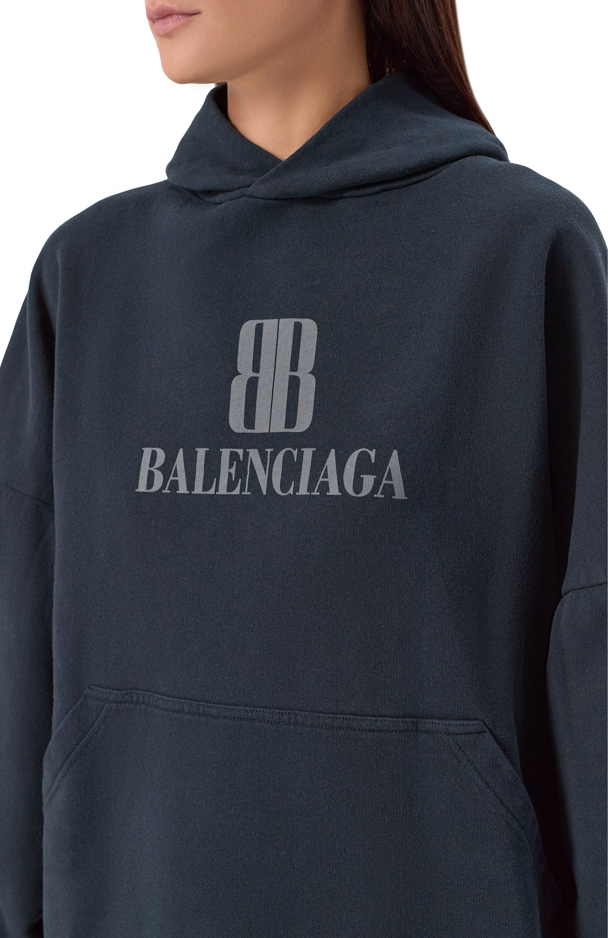 Хлопковое худи BALENCIAGA, арт. 818433/TSV03, фото 5