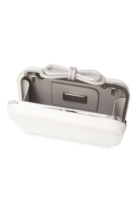 Клатч Double Bow small Mach & Mach MMCB-BG0002-CRP-WHT Белый  MMCB-BG0002-CRP-WHT Фото 5