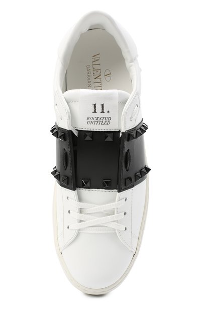Кожаные кеды rockstud untitled VALENTINO, арт. UW2S0A01/LTU, фото 5