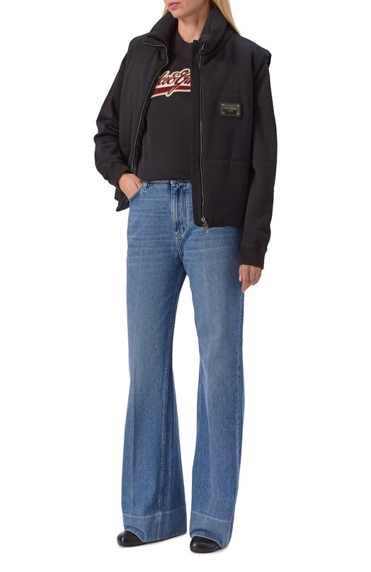 Утепленный жилет из вискозы Dolce & Gabbana F9R23T/GF790 Чёрный  F9R23T/GF790 Фото 2