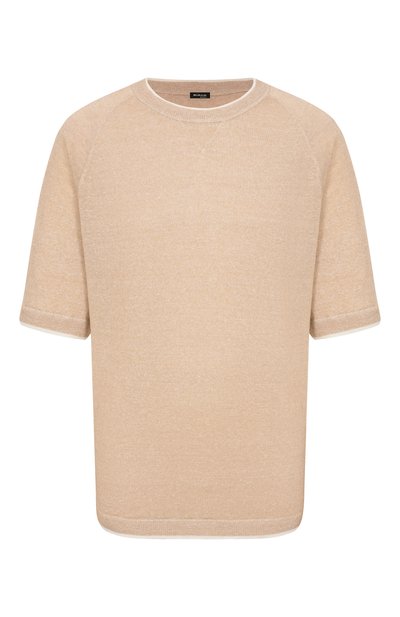 Мужской джемпер изо льна и хлопка KITON, арт. UMK0919