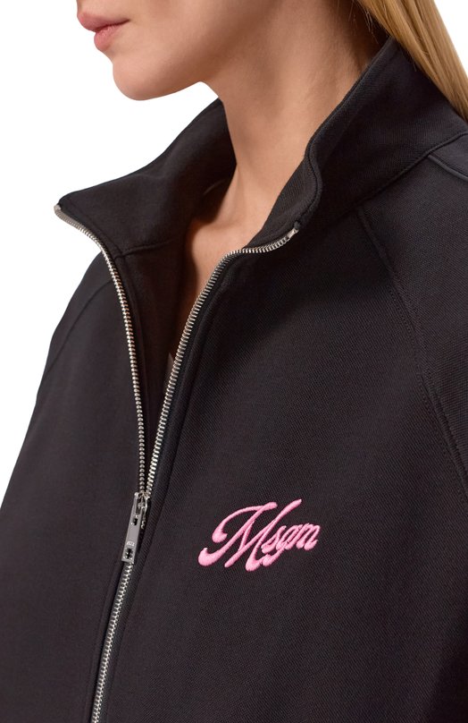 Хлопковая толстовка MSGM 4041MDM115/267126 Чёрный  4041MDM115/267126 Фото 5