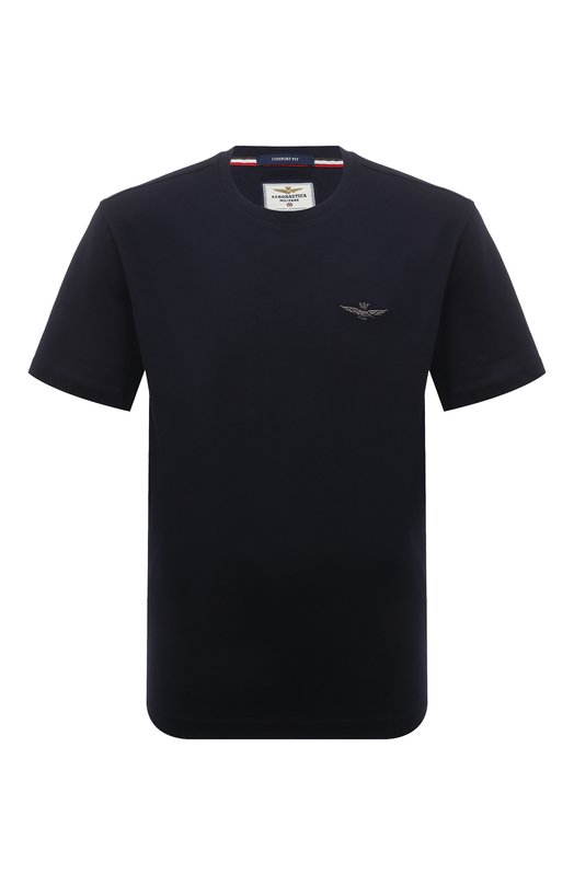 Хлопковая футболка Aeronautica Militare 232/TS2065J592 Синий 232/TS2065J592