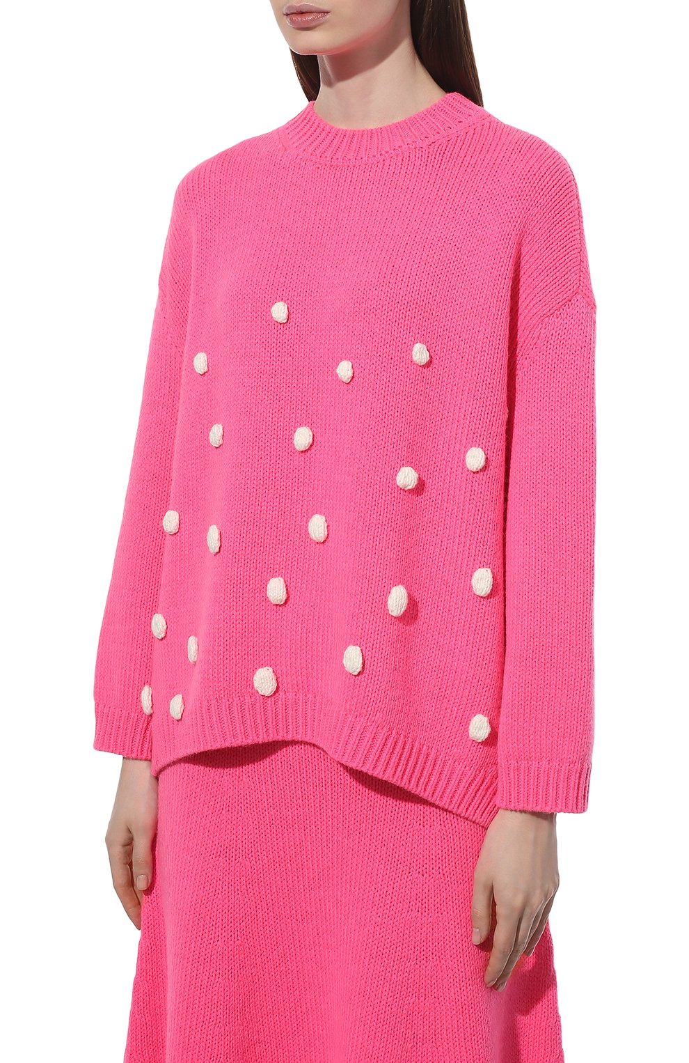 Свитер VIKA GAZINSKAYA розового цвета по цене 56100 руб., арт. FW22-2243-750, фото 3 Свитер VIKA GAZINSKAYA, арт. FW22-2243-750, фото 3