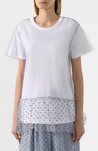 Хлопковая футболка REDVALENTINO, арт. TR3MG05N/4YB, фото 3