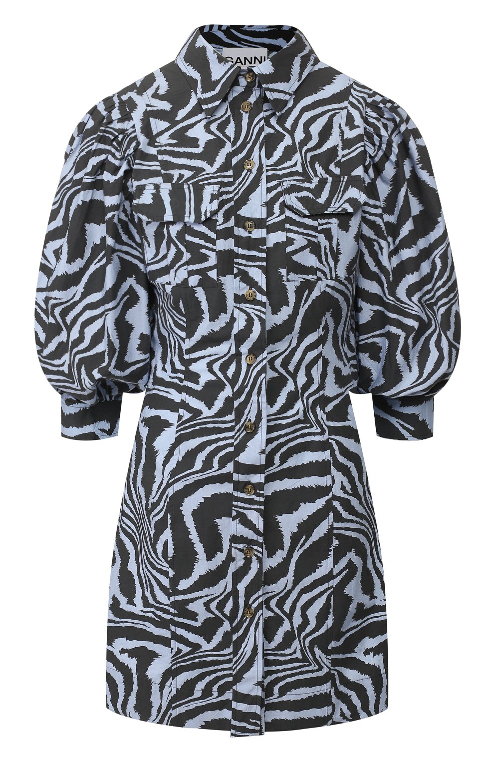 Хлопковое платье GANNI, арт. F4329, фото 1