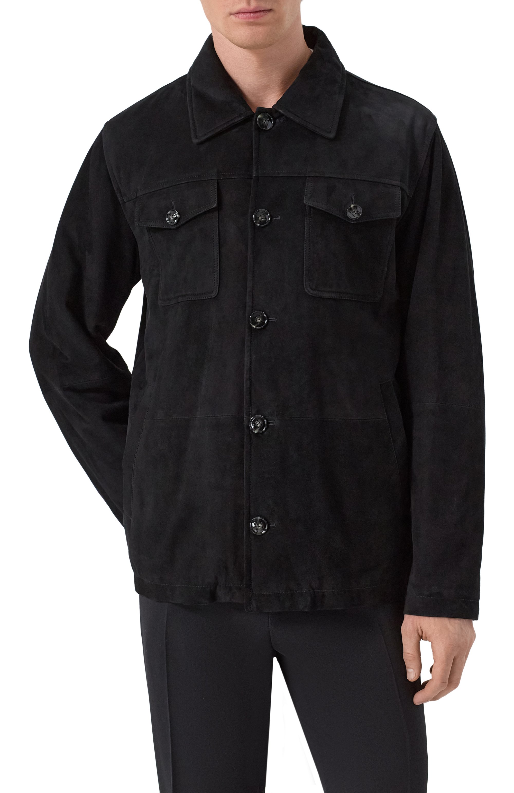 Замшевая куртка-рубашка KITON, арт. UW1936V0421F14, фото 3