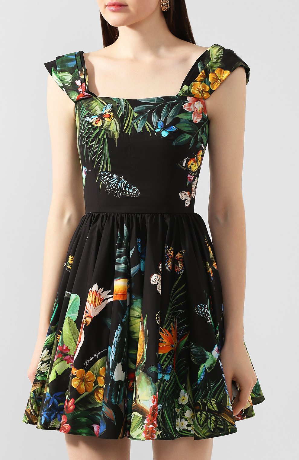 Хлопковое платье DOLCE & GABBANA, арт. F6I3YT/GDU55, фото 3