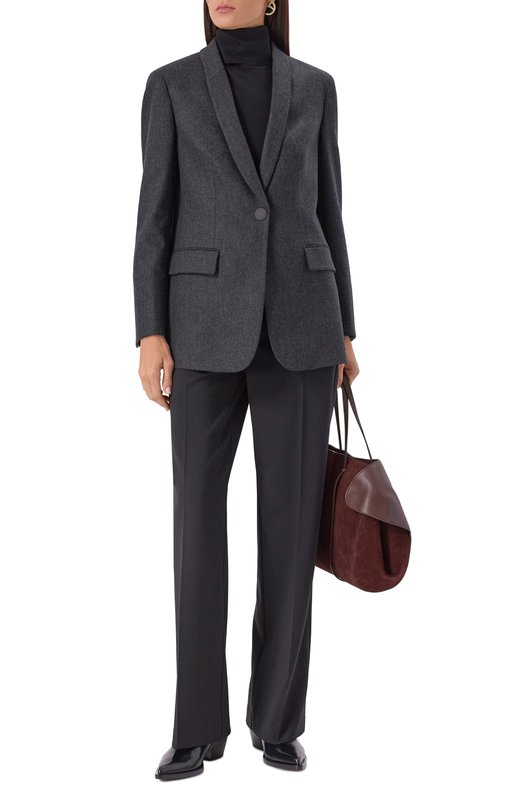 Жакет из шерсти и кашемира Giorgio Armani GW001951/TE10537 Серый  GW001951/TE10537 Фото 2