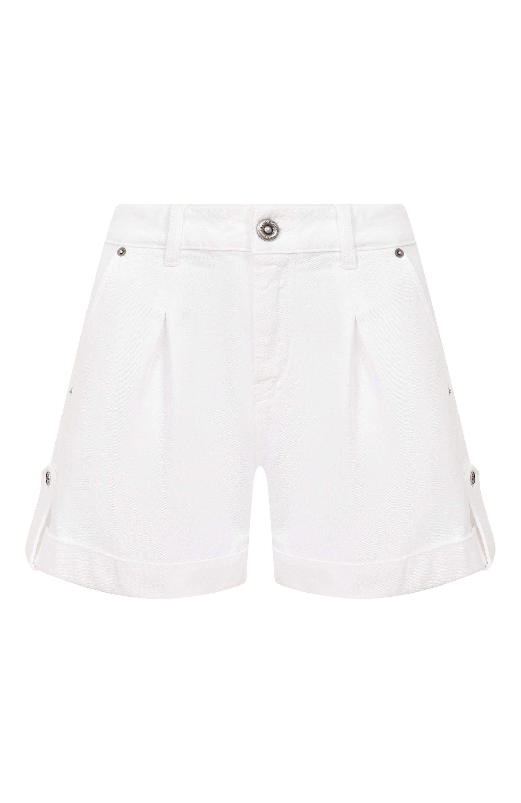 Джинсовые шорты jenny JACOB COHEN белого цвета по цене 51850 руб., арт. JDM_N0022 001 T751A TM, фото 1 Джинсовые шорты jenny JACOB COHEN, арт. JDM_N0022 001 T751A TM, фото 1