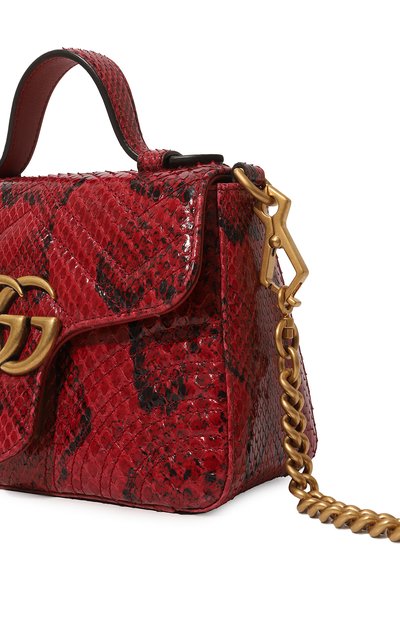 Сумка gg marmont из кожи питона GUCCI, арт. 547260 LU3NT, фото 3