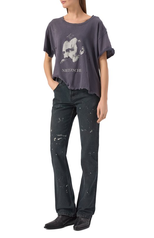 Хлопковая футболка Enfants Riches Deprimes 010-870/C0TT0N Серый  010-870/C0TT0N Фото 3