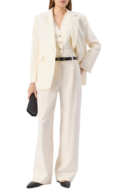 Жилет из хлопка и лиоцелла BOSS ORANGE кремового цвета по цене 27500 руб., арт. 50546216, фото 2 Жилет из хлопка и лиоцелла BOSS ORANGE, арт. 50546216, фото 2