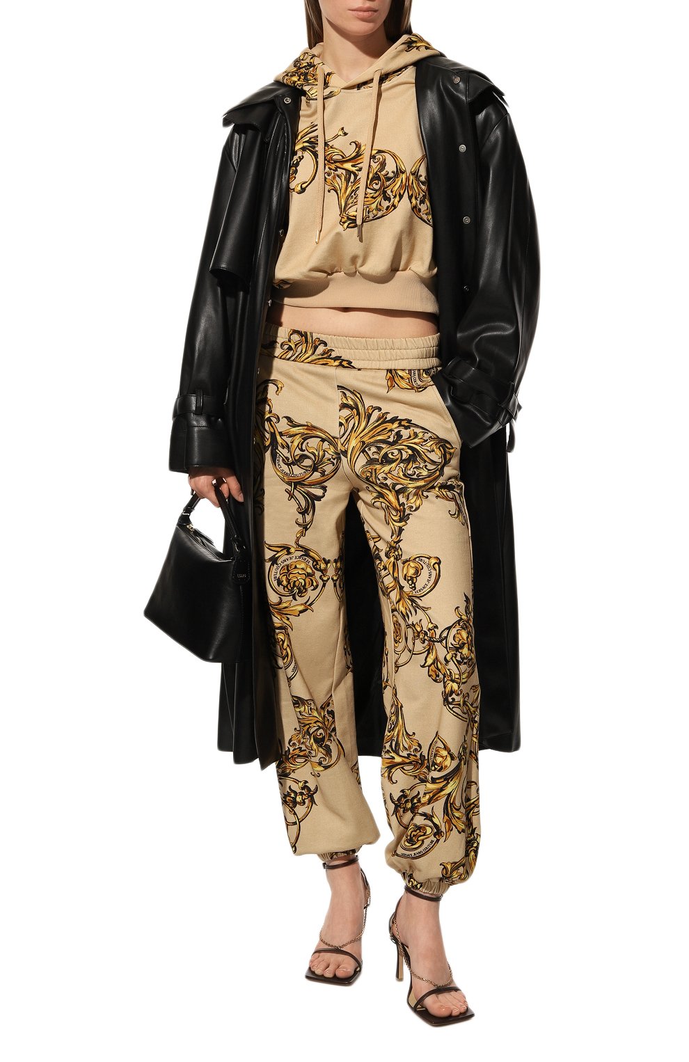 Хлопковое худи VERSACE JEANS COUTURE, арт. 72HAI314-72DP314 FELPA PRINT GARLAND 712+948/FS019, фото 2