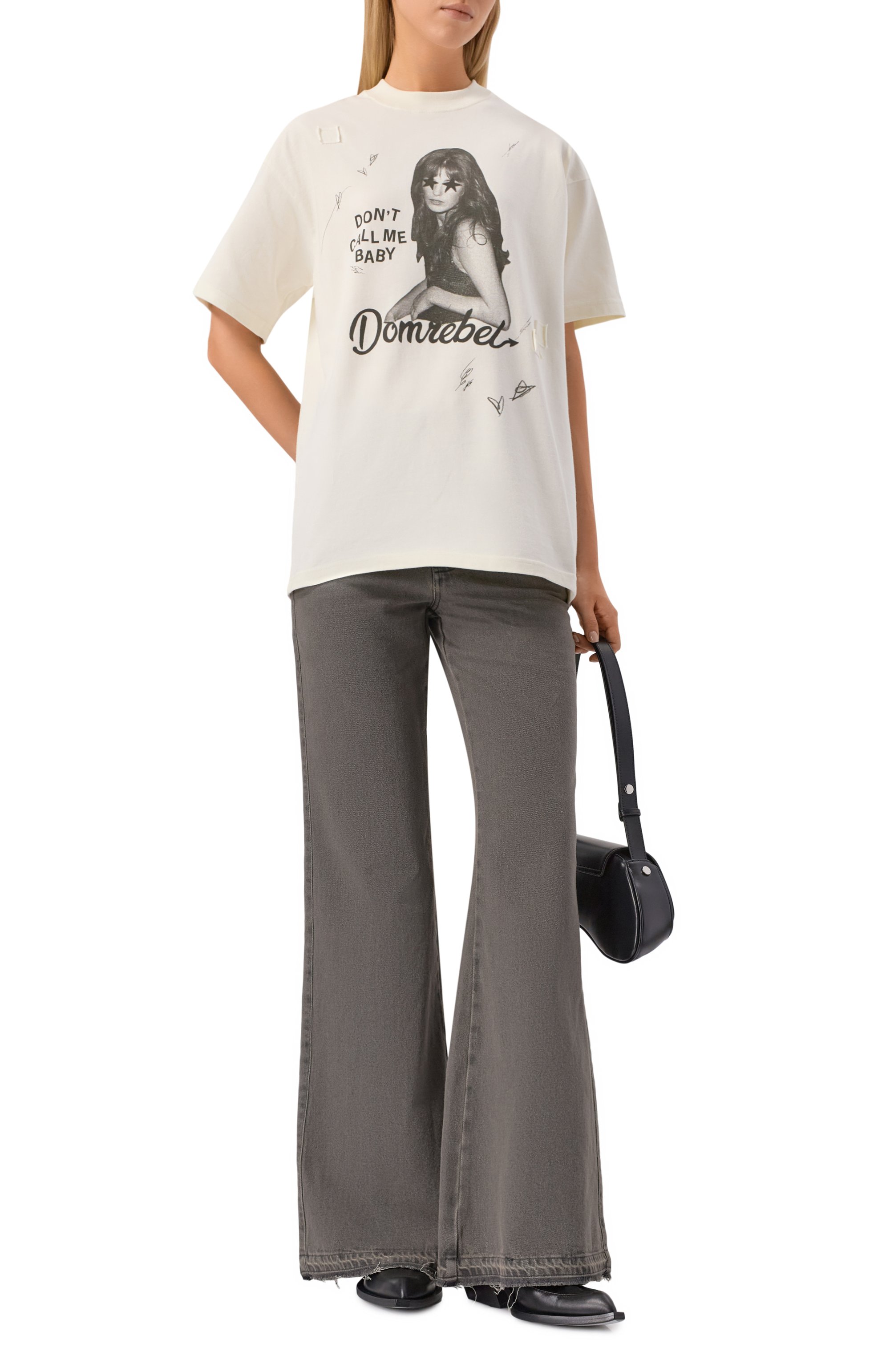 Хлопковая футболка DOMREBEL, арт. CALL ME T-SHIRT, фото 2