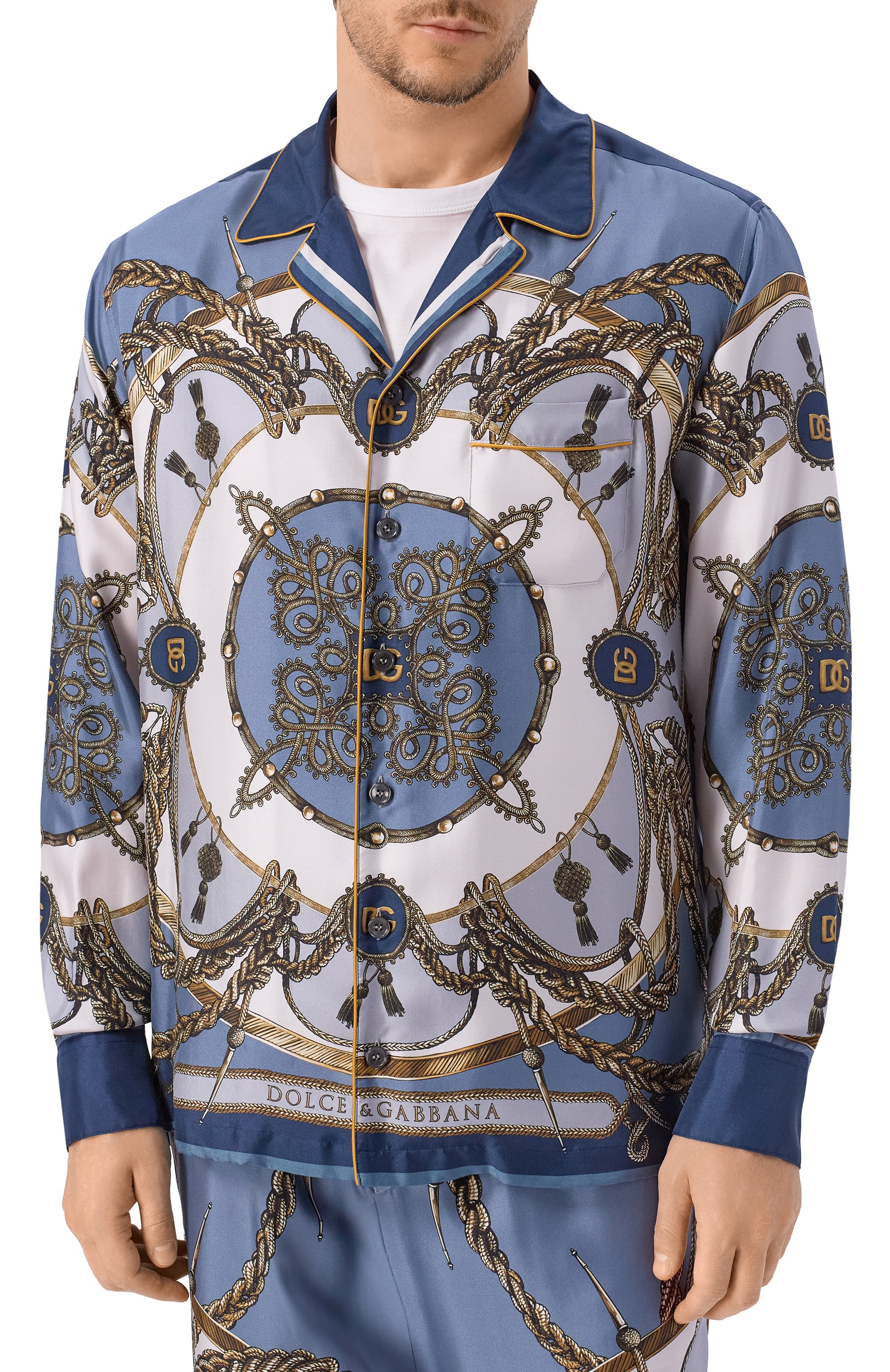 Шелковая сорочка DOLCE & GABBANA, арт. G5IF1T/HI12B,  фото 3