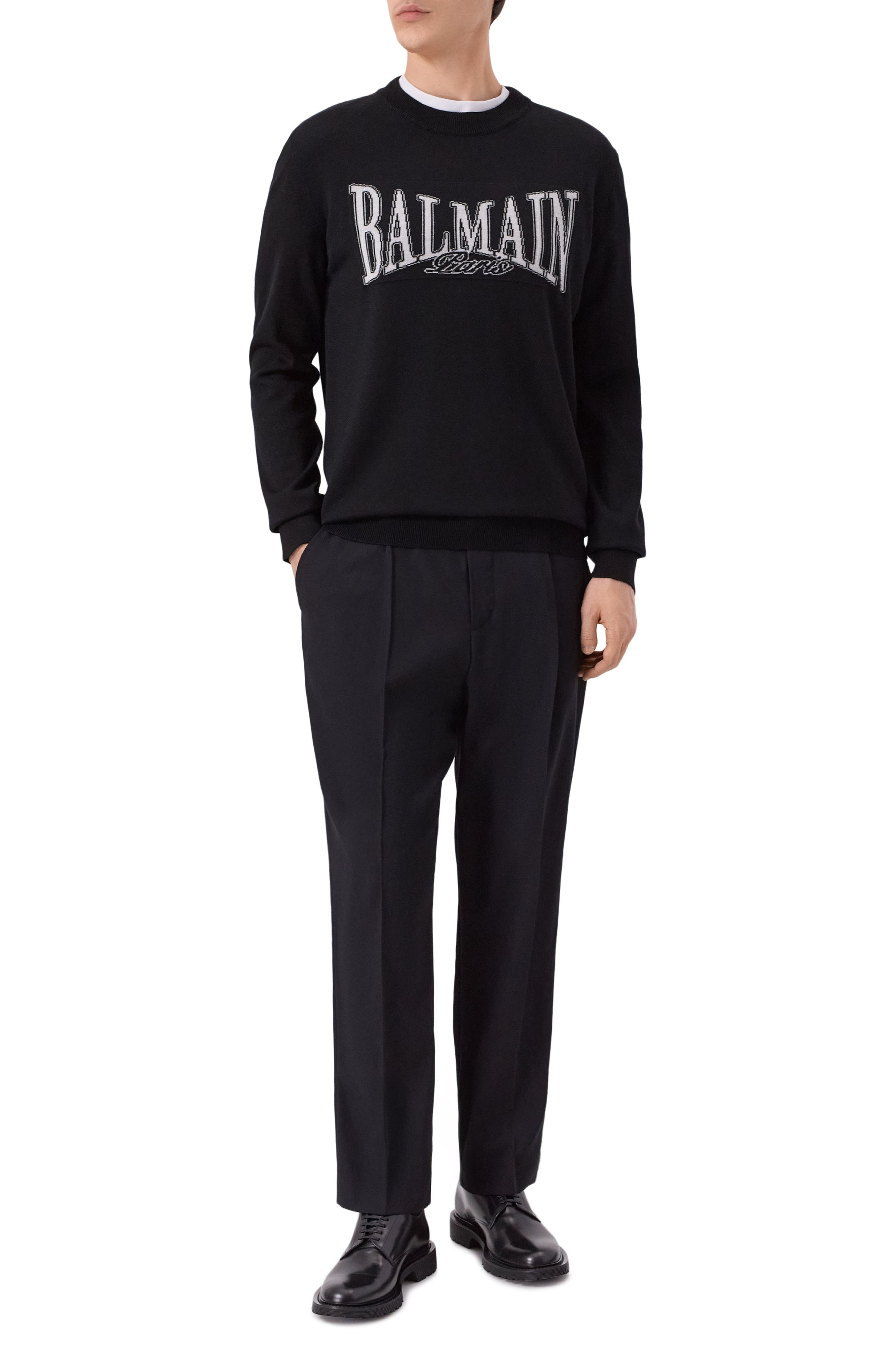 Шерстяной джемпер BALMAIN, арт. FH0KD000/KJ26, фото 2