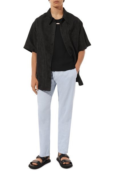 Брюки из хлопка и льна PAUL&SHARK, арт. 23414033, фото 2