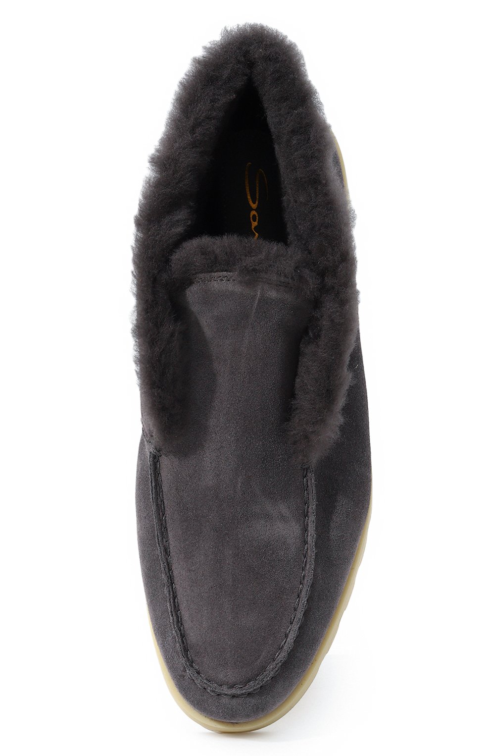 Замшевые ботинки yalta SANTONI серого цвета по цене 79950 руб., арт. WUDR58457TIRAPFR, фото 6 Замшевые ботинки yalta SANTONI, арт. WUDR58457TIRAPFR, фото 6