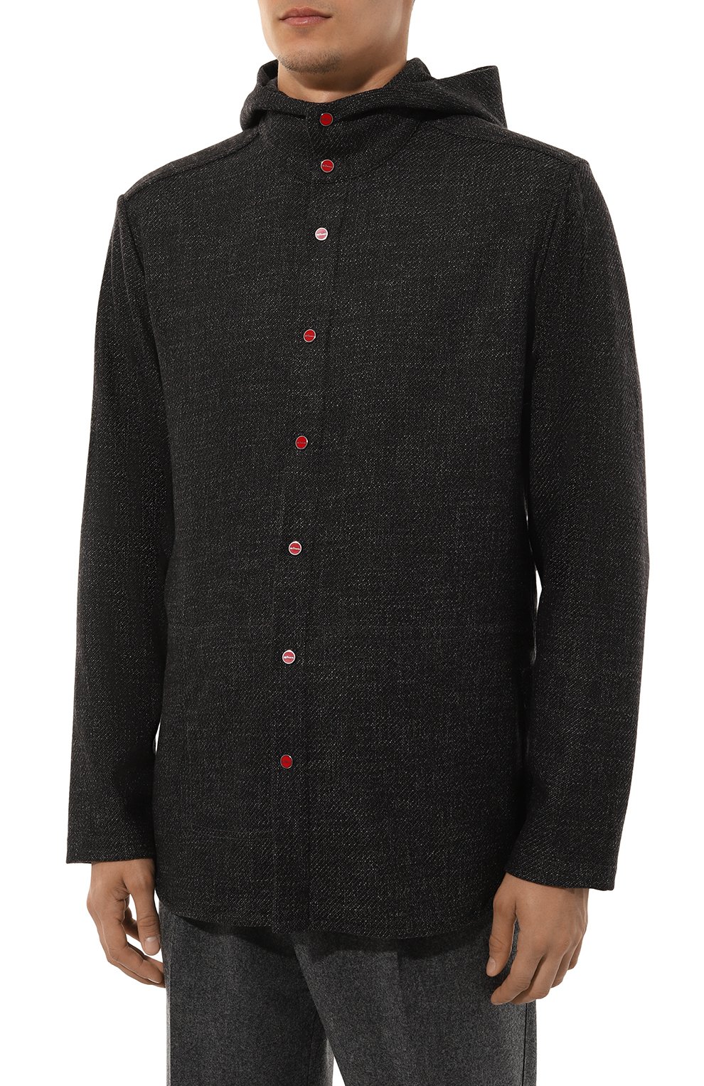 Рубашка из шерсти и шелка KITON, арт. UMCPETEK0170E02, фото 3