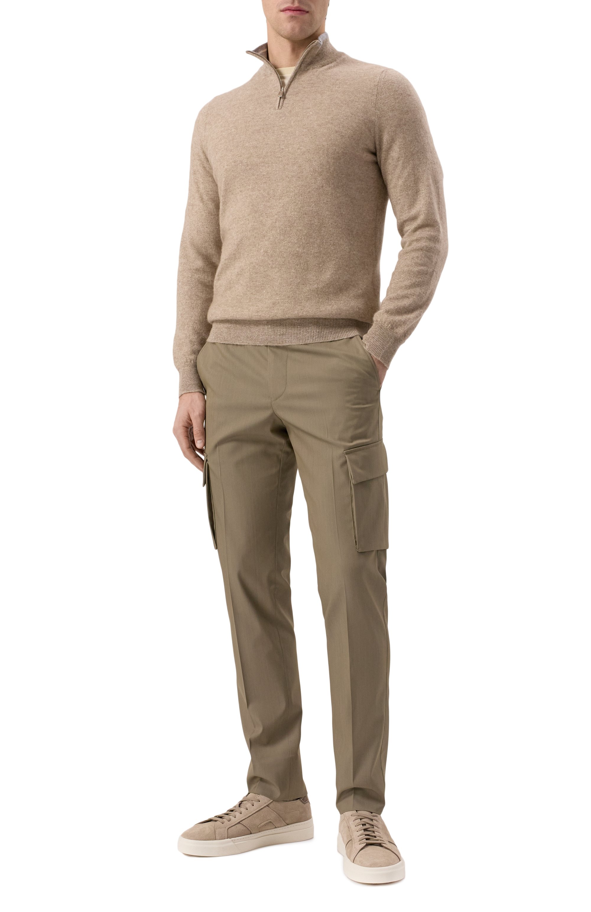 Джемпер из кашемира и льна FEDELI, арт. 8UE05605T, фото 2