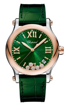 Женские часы happy sport CHOPARD бесцветного цвета, арт. 278582-6005 | Фото 1 (Механизм: Кварц; Региональные ограничения белый список (Axapta Mercury): Не проставлено; Нос: Не проставлено; Материал корпуса: Розовое золото, Сталь)