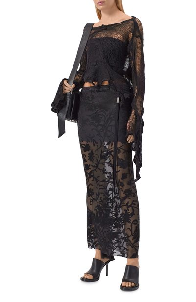 Юбка из вискозы и шелка ANN DEMEULEMEESTER, арт. B0010457/FA715, фото 2