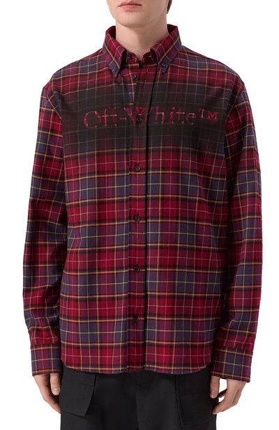 Хлопковая рубашка OFF-WHITE, арт. 0MGE04MF25FAB003, фото 3