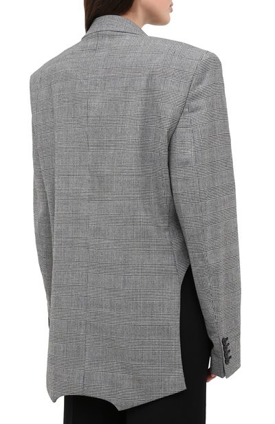 Шерстяной жакет VETEMENTS, арт. WAH21JA023 1204/BLACK / WHITE CHECK, фото 5