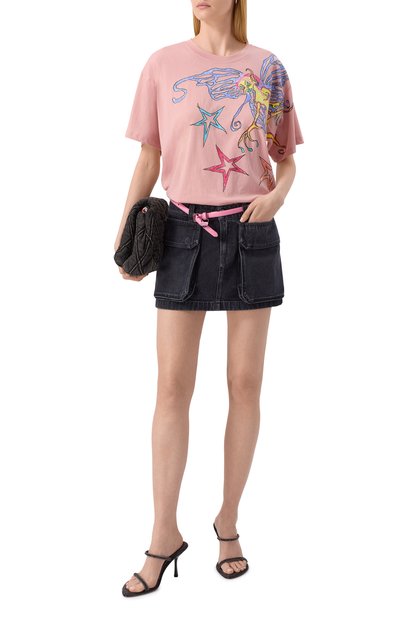 Хлопковая футболка DIESEL, арт. A17719/0AKBY, фото 2