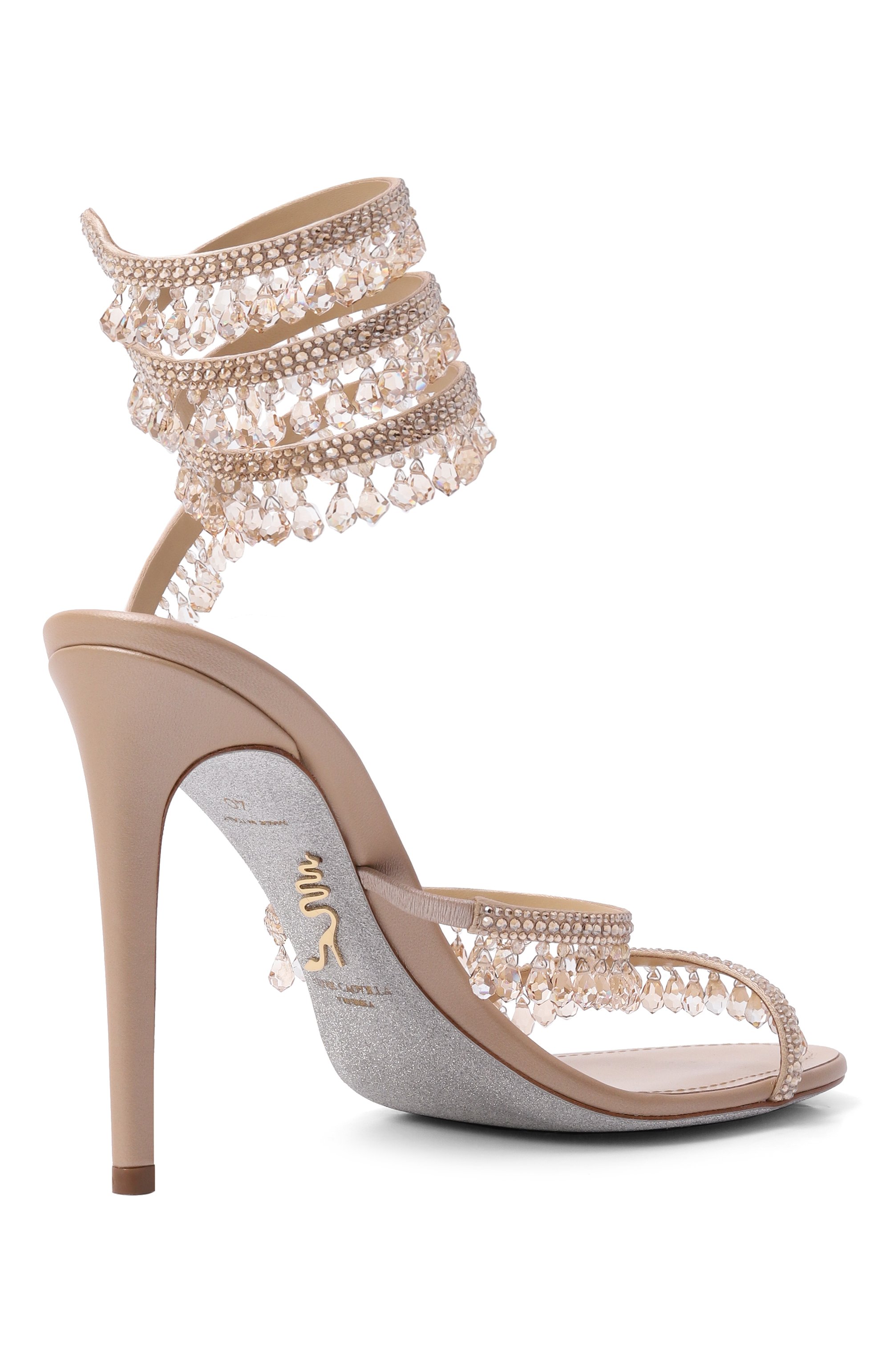 Текстильные босоножки chandelier 105 RENE CAOVILLA, арт. C12535-105/R001, фото 5