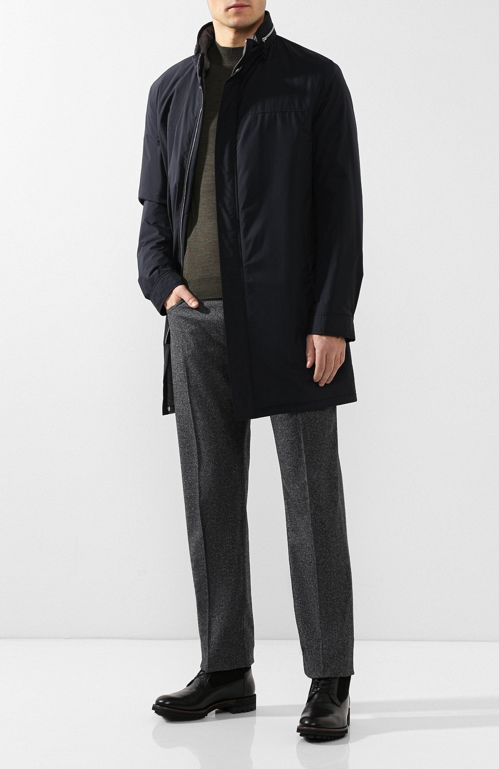 Пальто с воротником-стойкой ANDREA CAMPAGNA, арт. 20400H9EE5010, фото 2