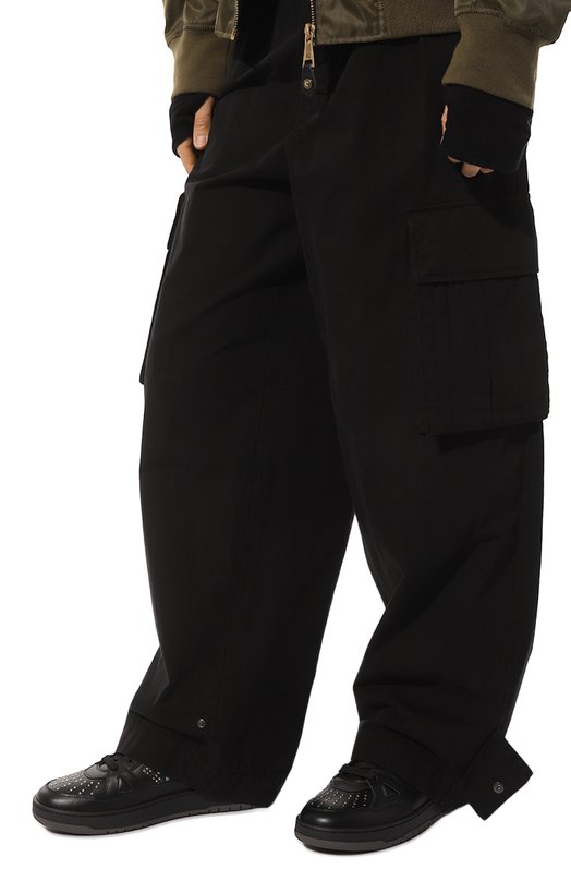 Кожаные кеды Roberto Cavalli Чёрный, фото 3