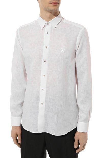 Льняная рубашка ZILLI белого цвета по цене 89950 руб., арт. MFZ-13091-338562/0002, фото 3 Льняная рубашка ZILLI, арт. MFZ-13091-338562/0002, фото 3