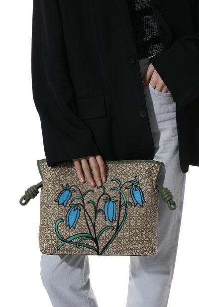 Сумка herbarium flamenco LOEWE зеленого цвета по цене 238500 руб., арт. A411FC1X44, фото 2 Сумка herbarium flamenco LOEWE, арт. A411FC1X44, фото 2