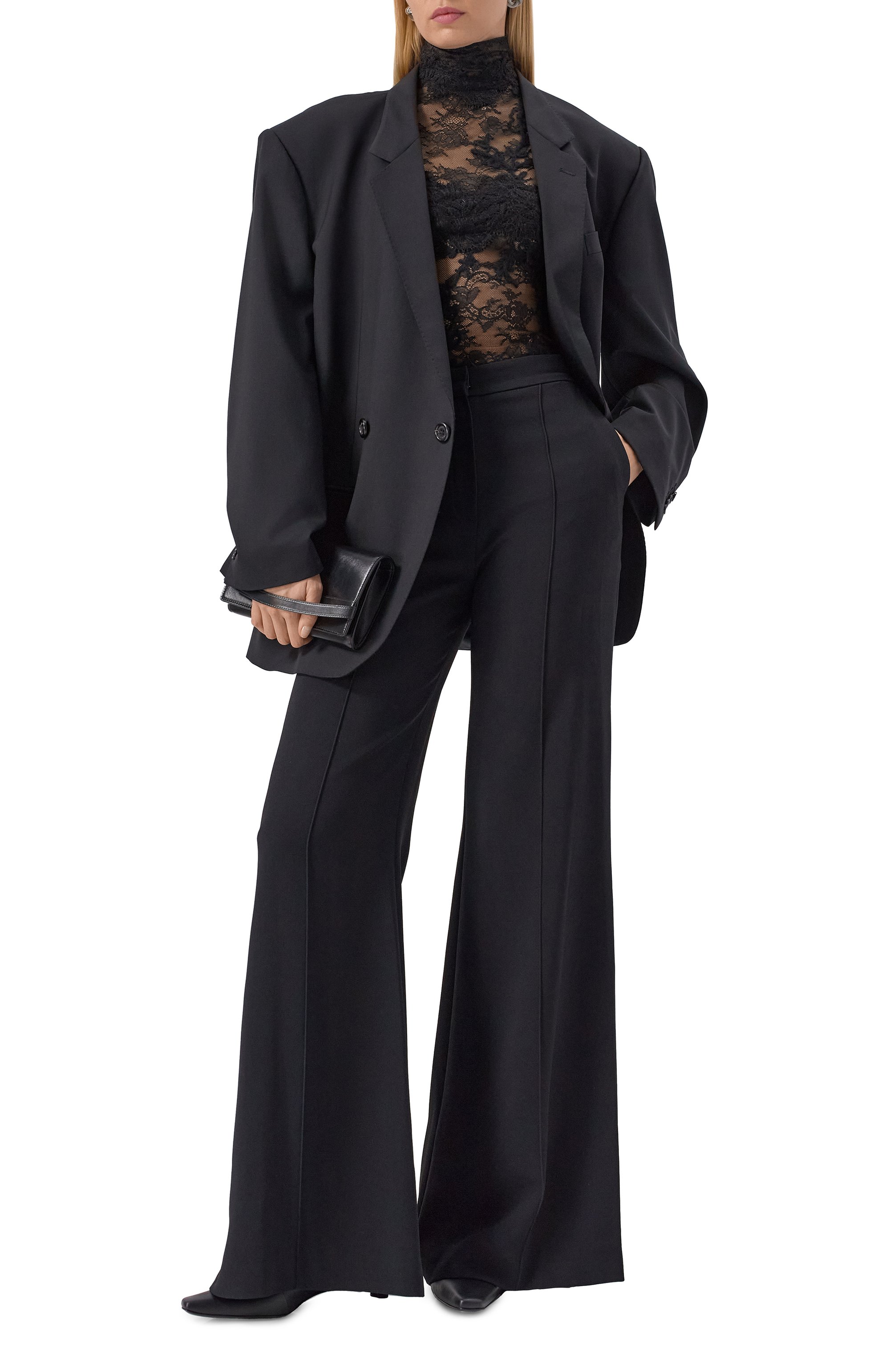 Боди ERMANNO SCERVINO черного цвета по цене 79950 руб., арт. D474Y312YLP, фото 2 Боди ERMANNO SCERVINO, арт. D474Y312YLP, фото 2